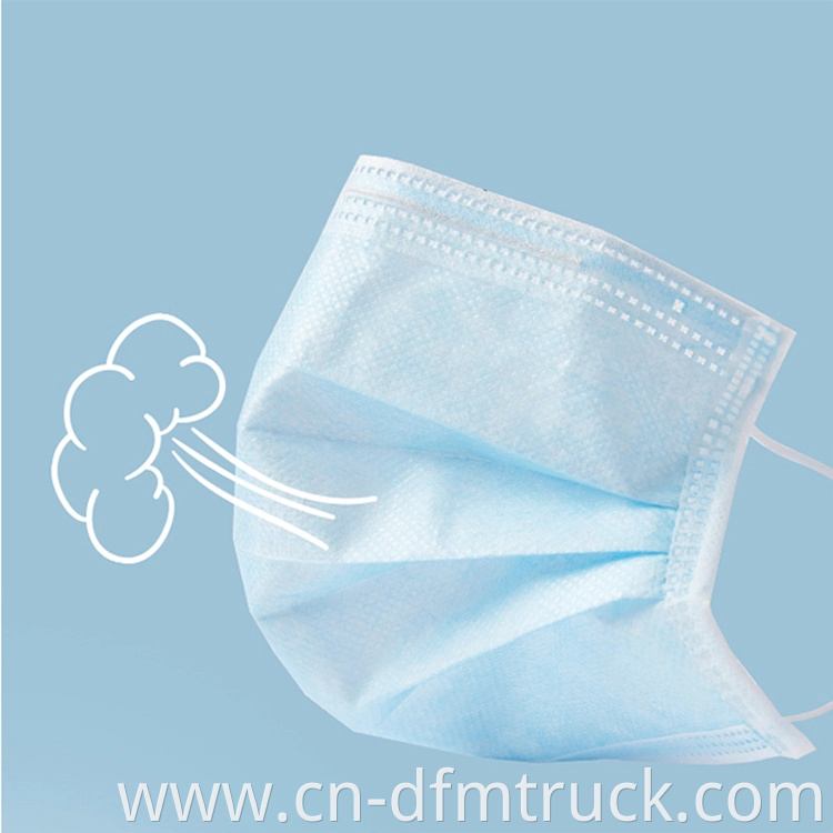 Wholesale disposable printed 3 ply surgical mask face